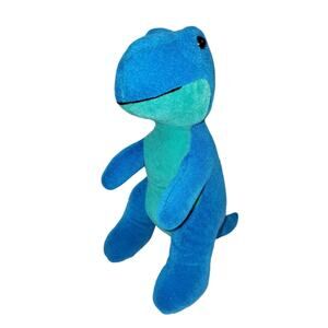 Vintage Animal Fair T-Rex Dinosaur Plush #96488 Blue Green Stuffed 12"